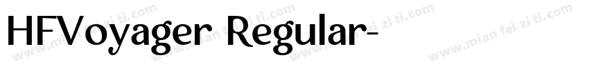 HFVoyager Regular字体转换